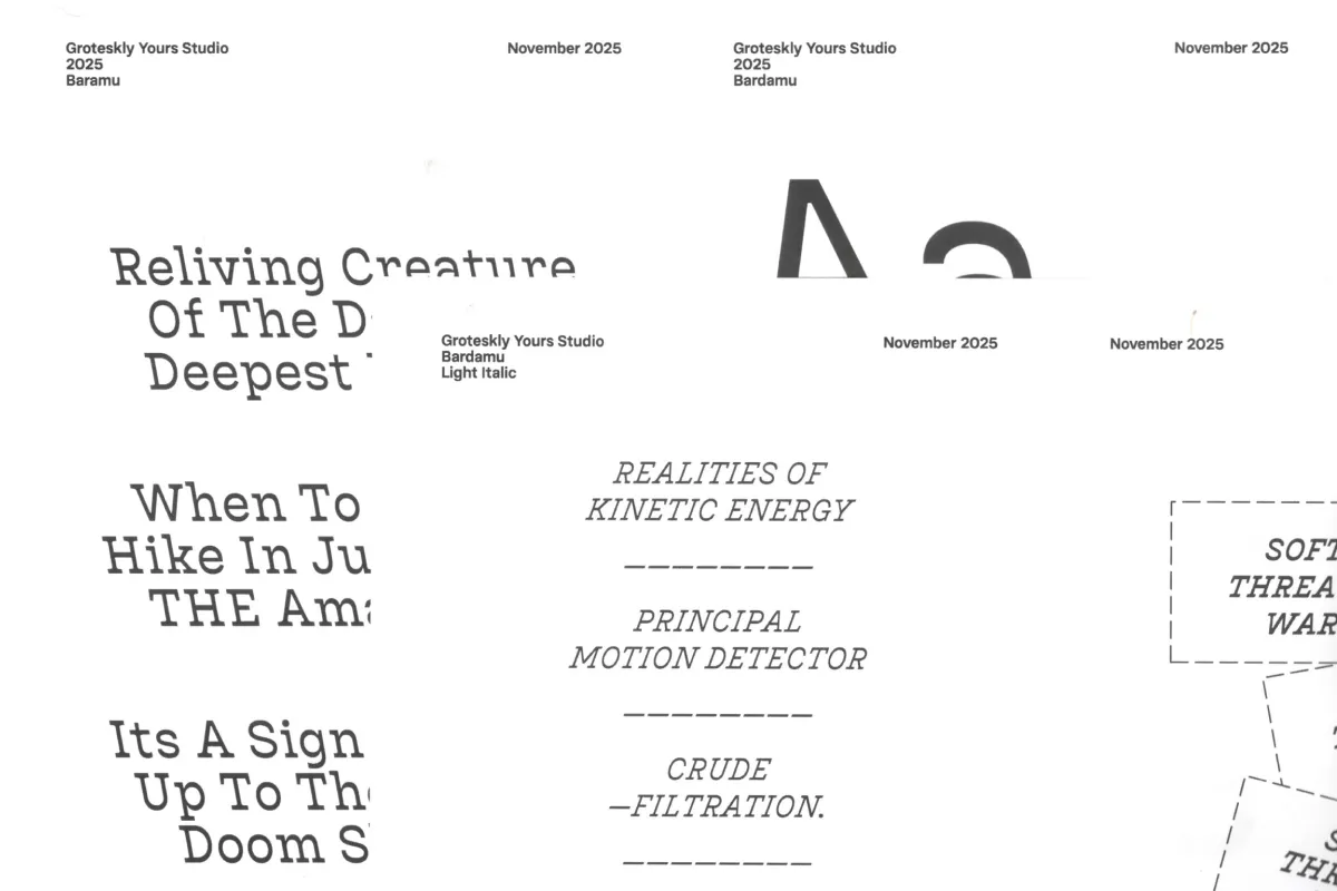 Bardamu editorial layouts