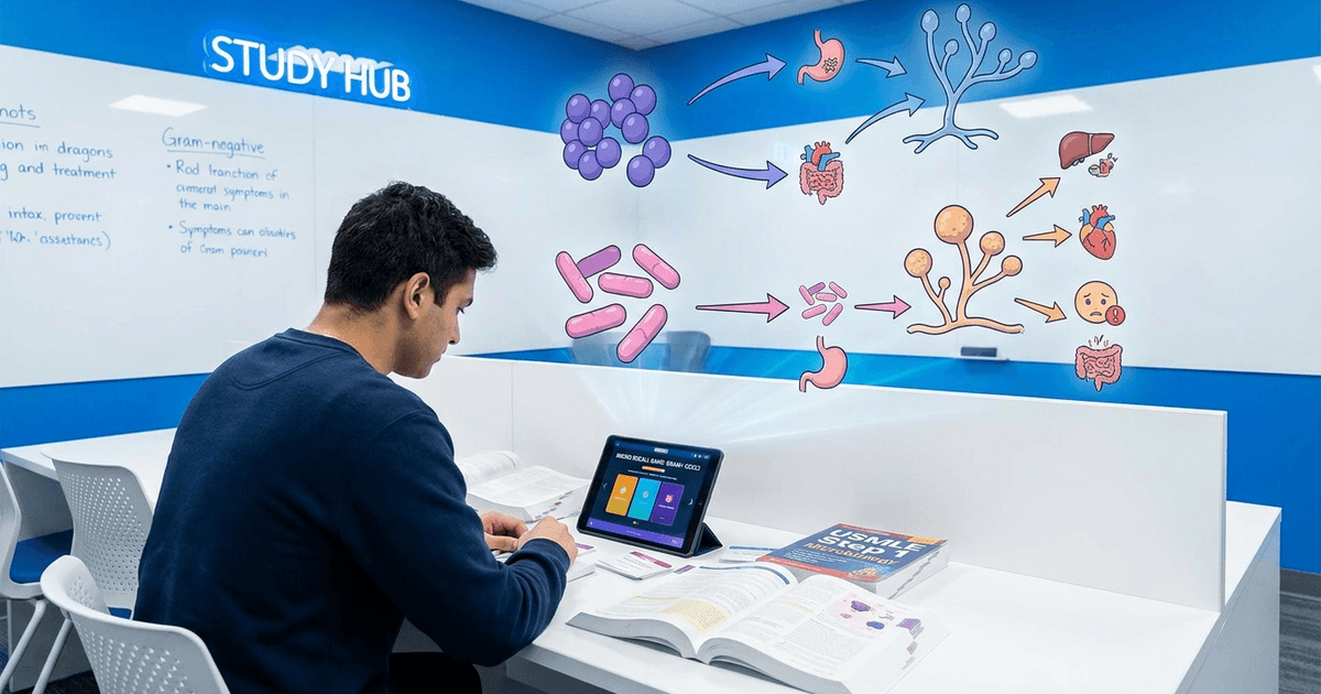 Cover: USMLE Step 1 Microbiology: Build Faster Recall with Oncourse Mnemonics and Probe Game