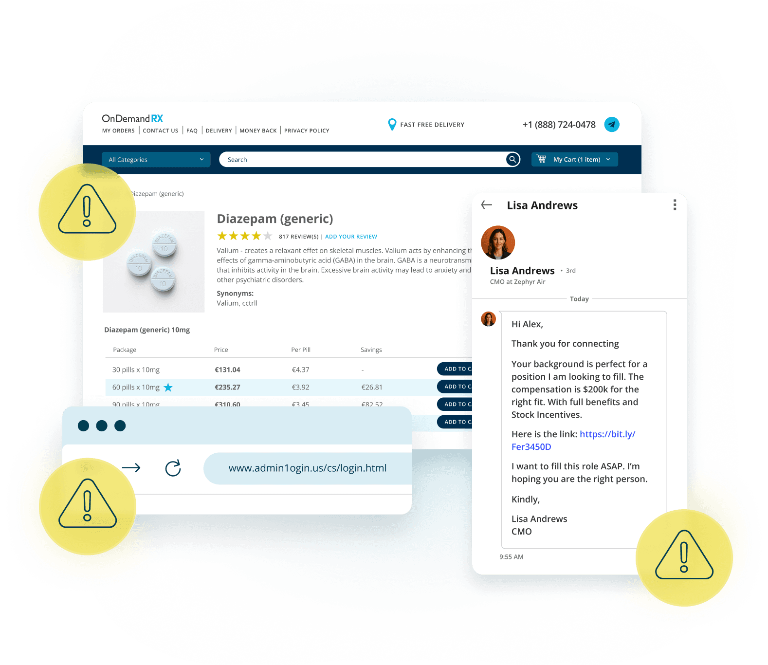Threat detected via conversation