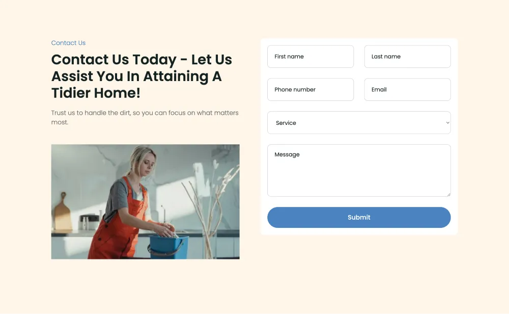 Cleaning Services Website Design