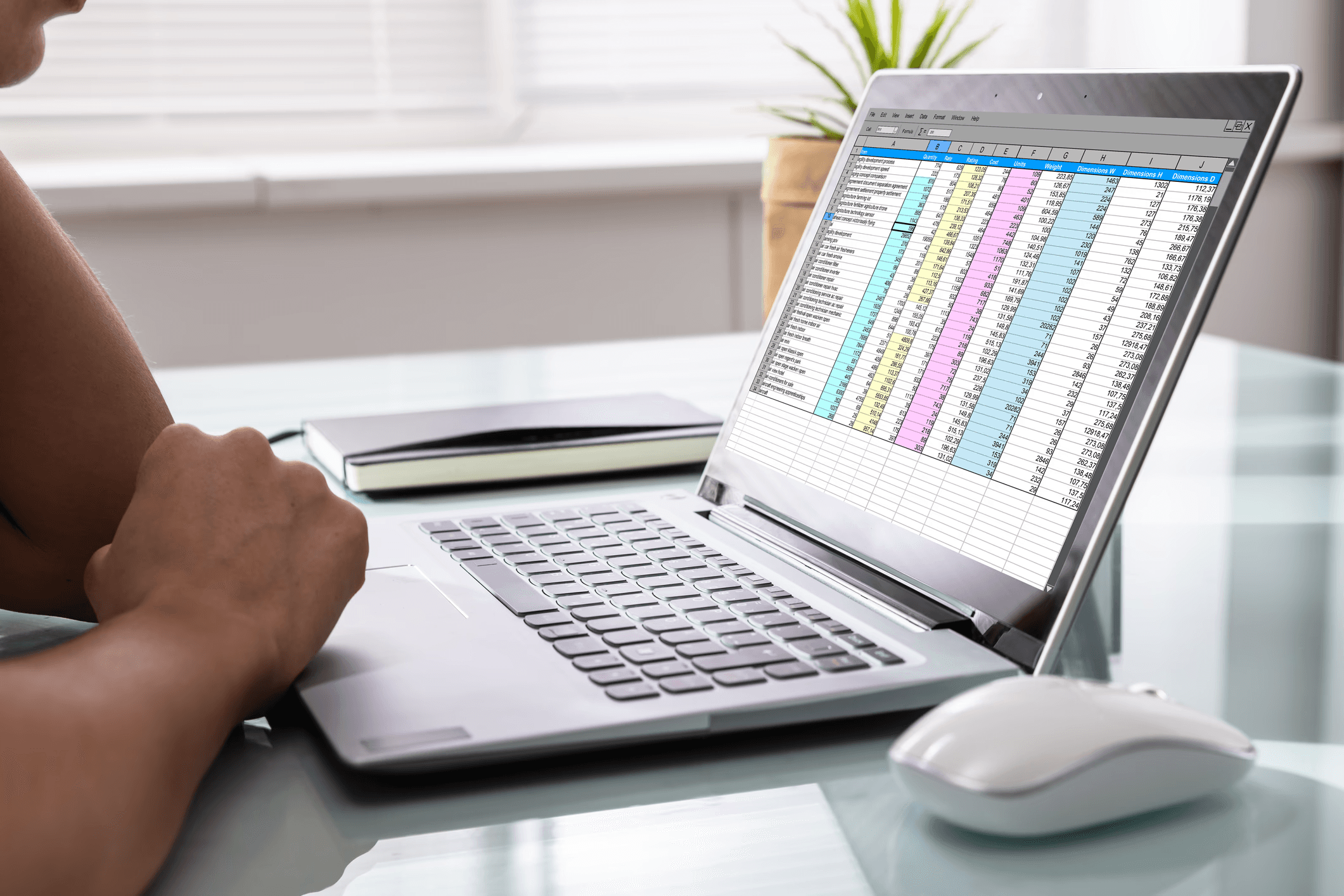 Laptop displays data spreadsheets - How to Categorize Data Based on Values in Excel