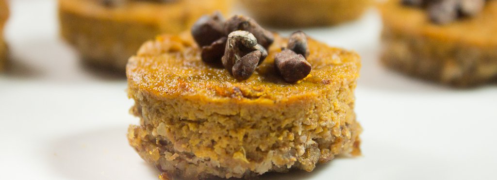 pumpkin cacao pecan tarts