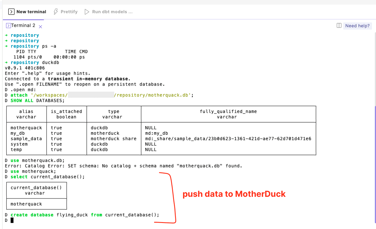 MotherDuck integration - power collaborative and serverless analytics | Paradime | Analytics Engineering using dbt™