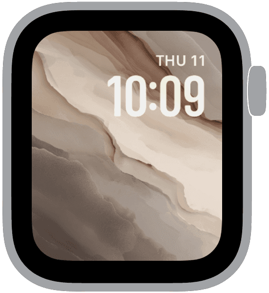 An Apple Watch face from the quiet interval collection