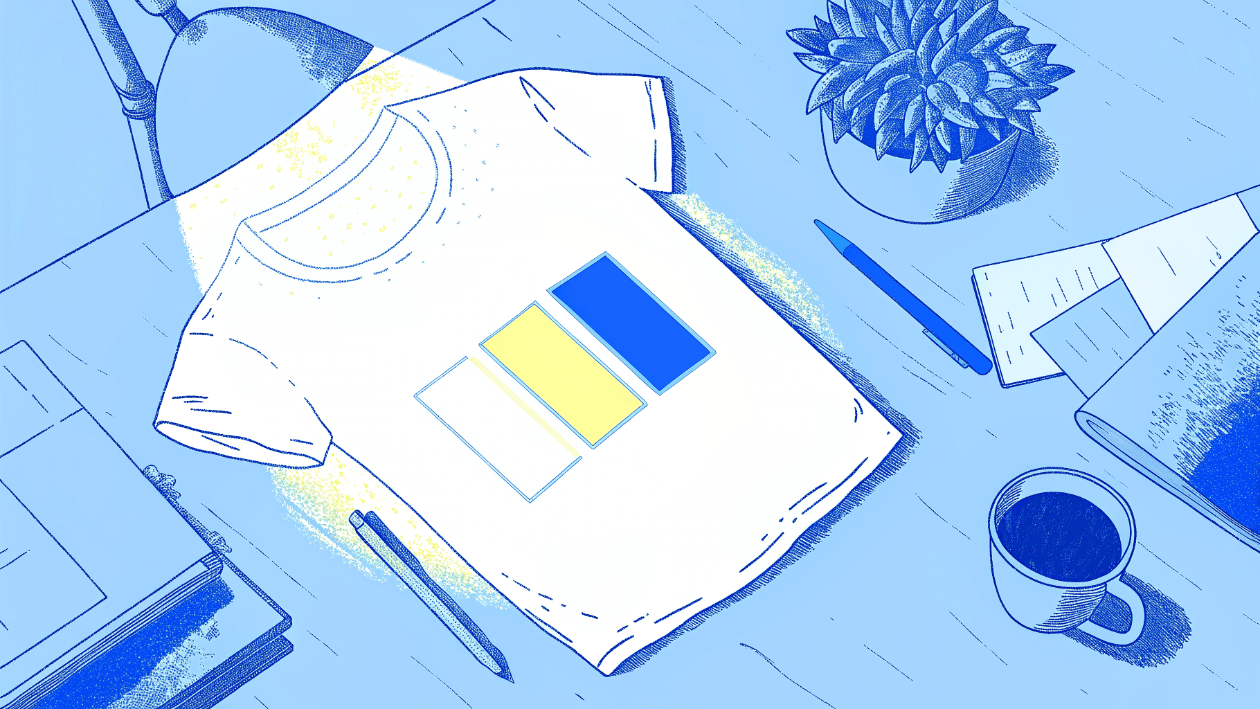 magnifying glass exposing hidden cost gap on custom apparel order receipt