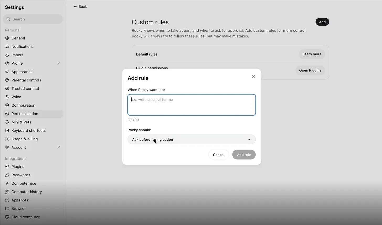 Adding Custom Rules