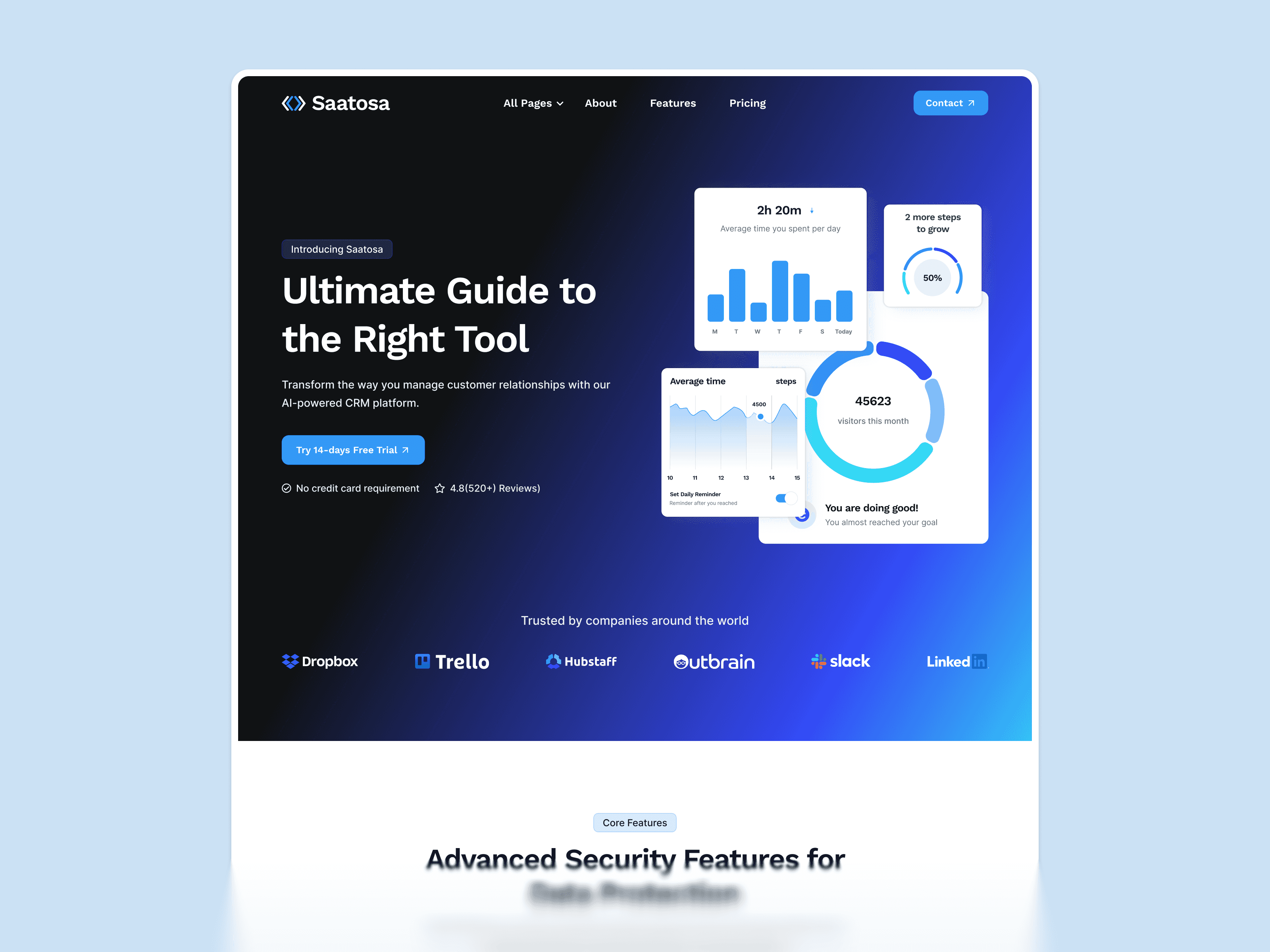 Framer SaaS Template