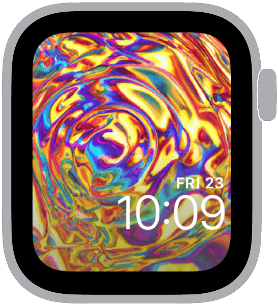 an apple watch face from the psychedelic collection