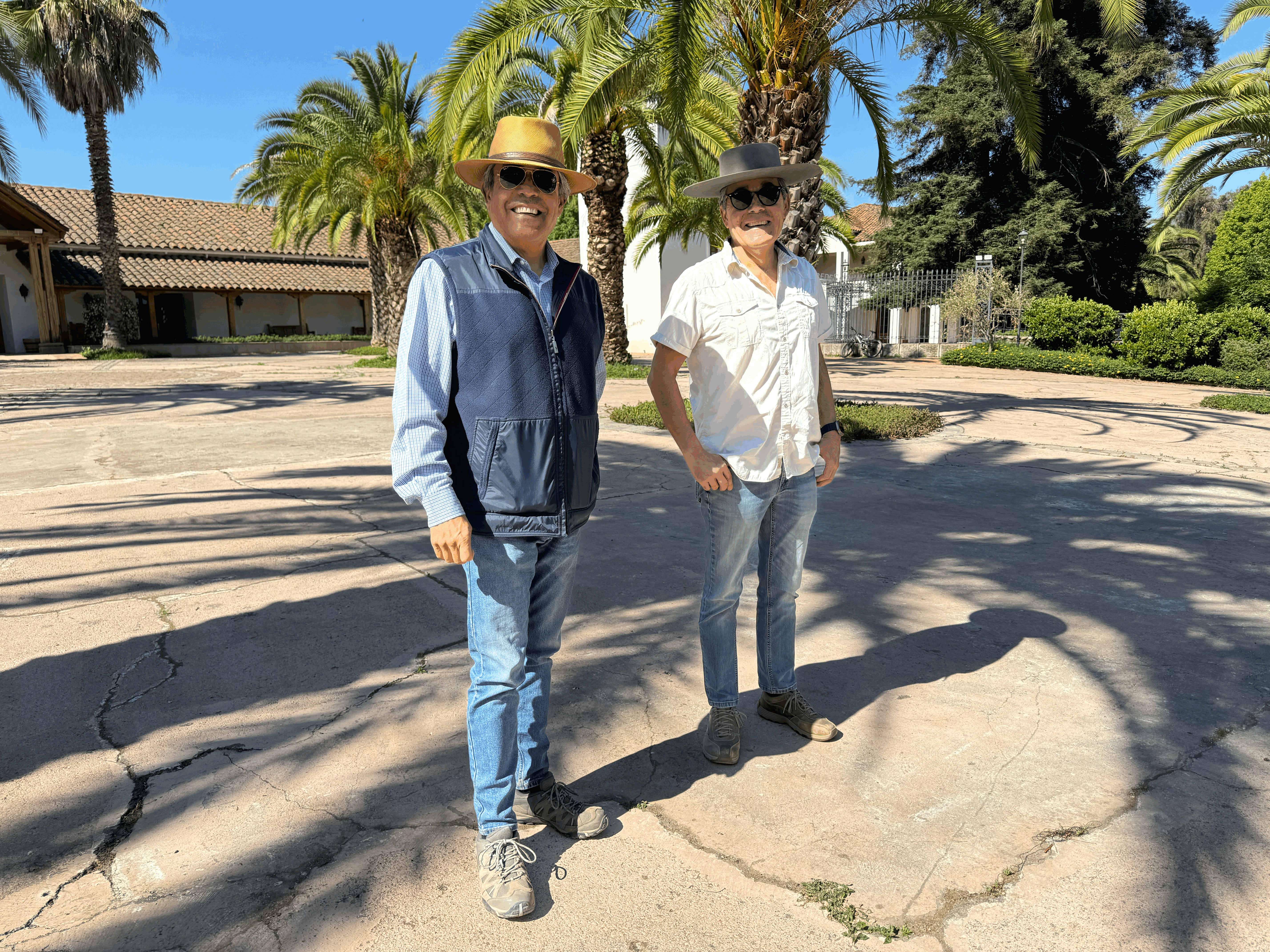 At the entrance to the Torreón de Paredes estate, where brothers Javier and Álvaro continue their father’s dream.