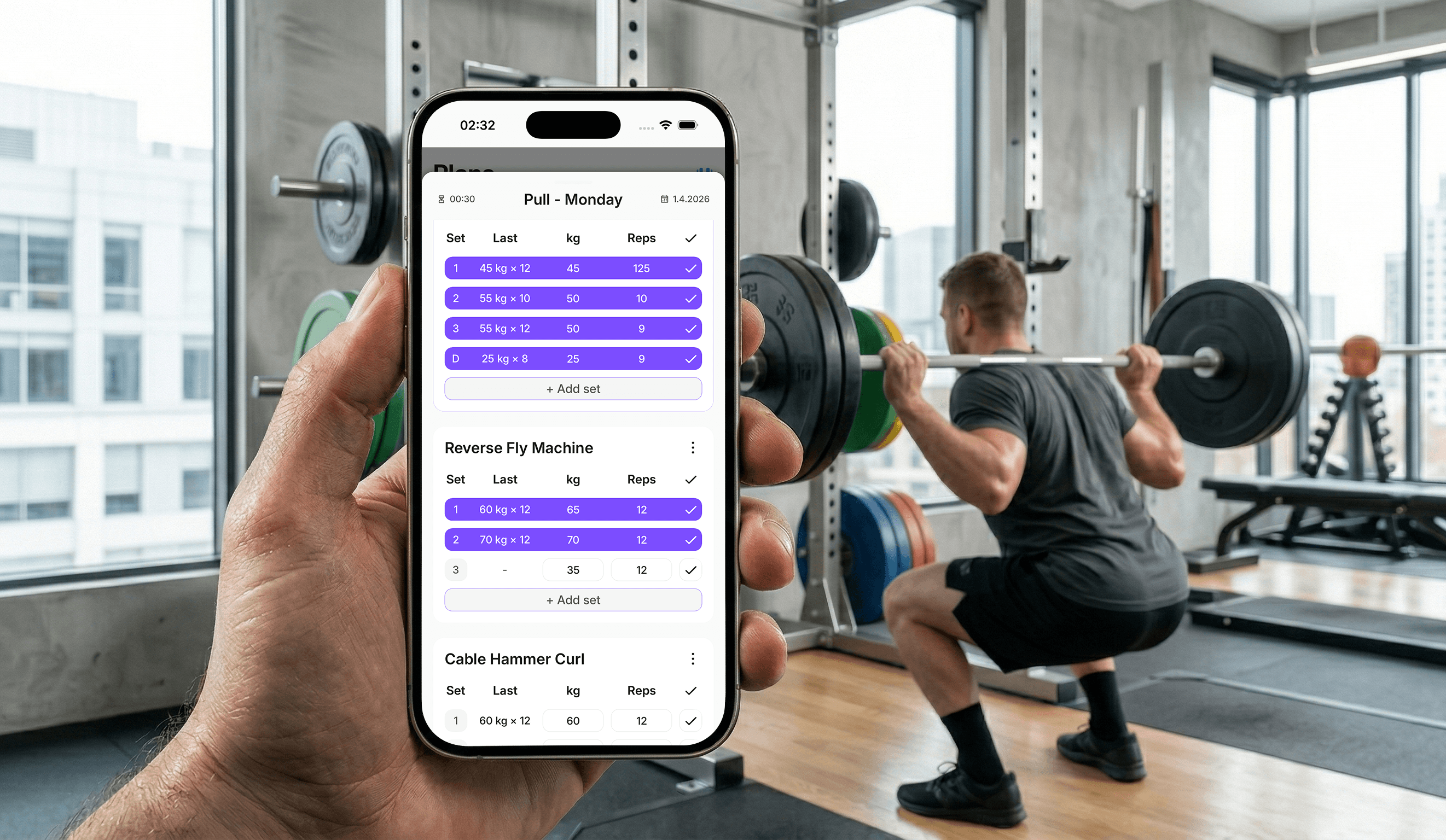Tracking progressive overload using Nouta