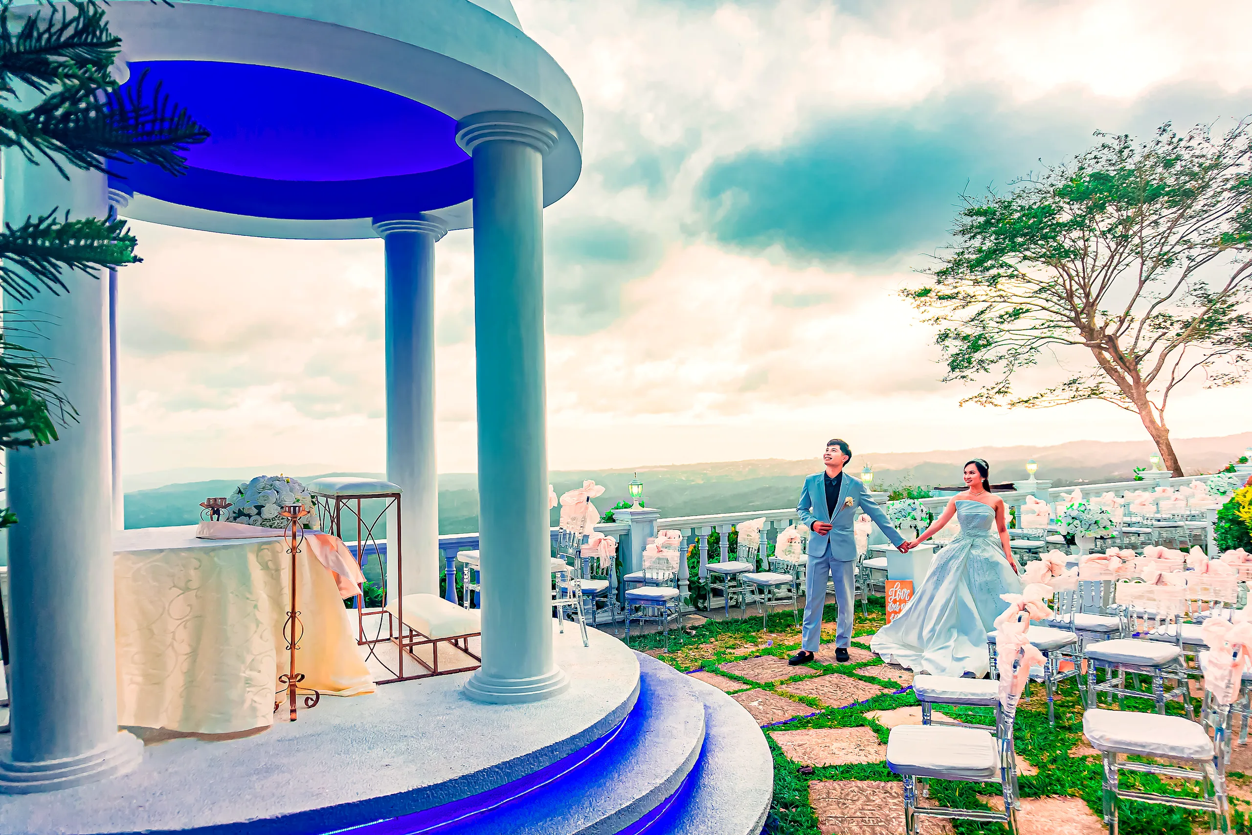 Belle Vue Gazebo — real celebration at Lazuri Tagaytay