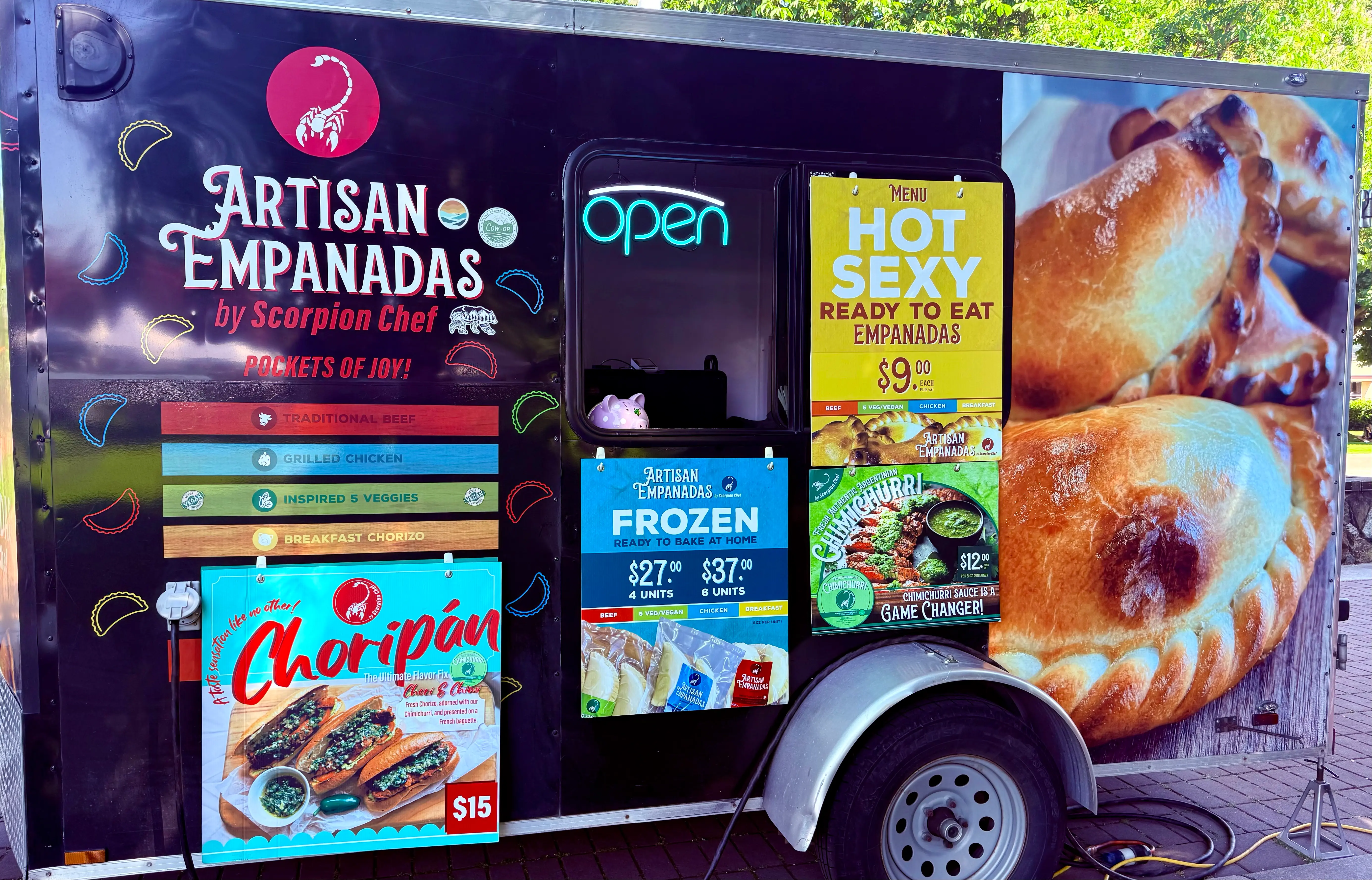 Scorpion Chef artisan empanadas food truck Vancouver Island BC