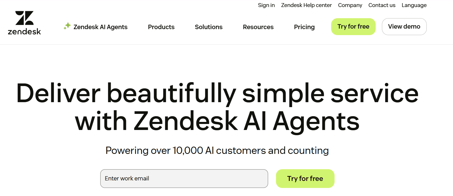 zendesk - AI Customer Service Companies