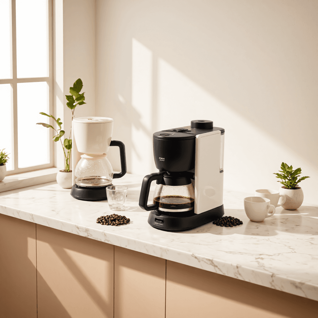 product photography of coffee makers