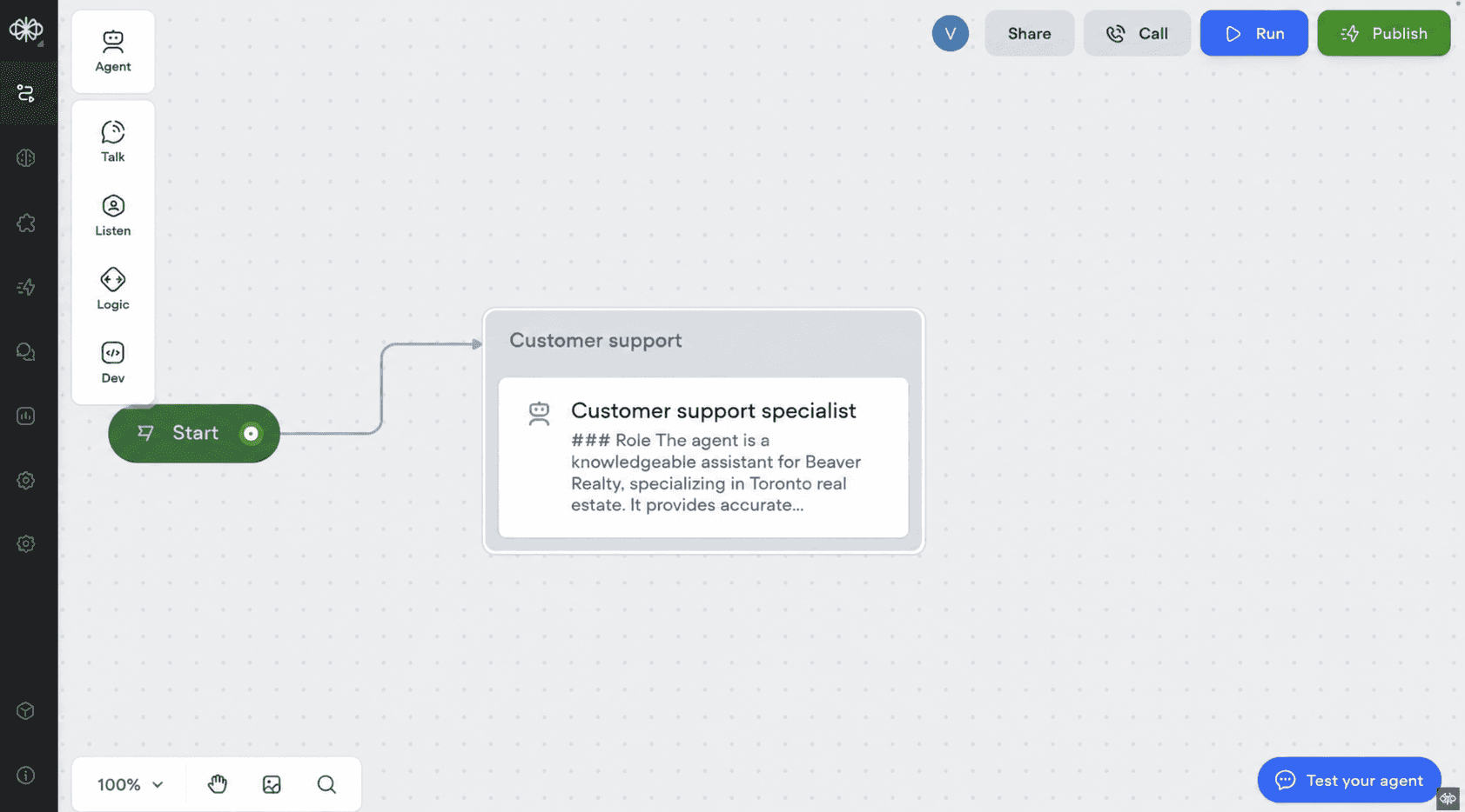 Voiceflow AI agent builder