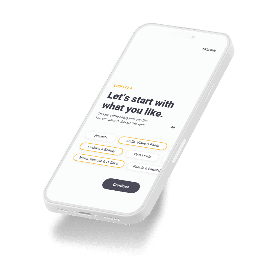 Screenshot of Readly Mockups