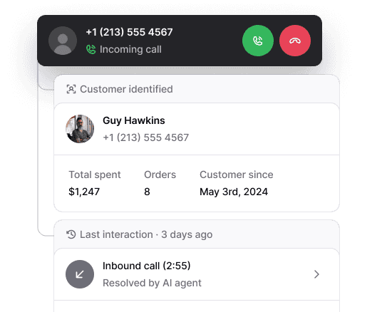 A Consio conversation showing a closed sale with Jane Smith, a checkout link sent by SMS, and a $170 Shopify order marked as paid, fulfilled, and attributed.