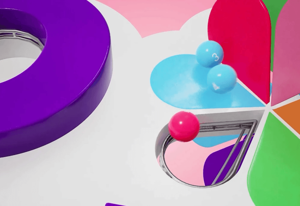Excerpt from official Eurodreams draw animation, with winning numbers bouncing on the logo..