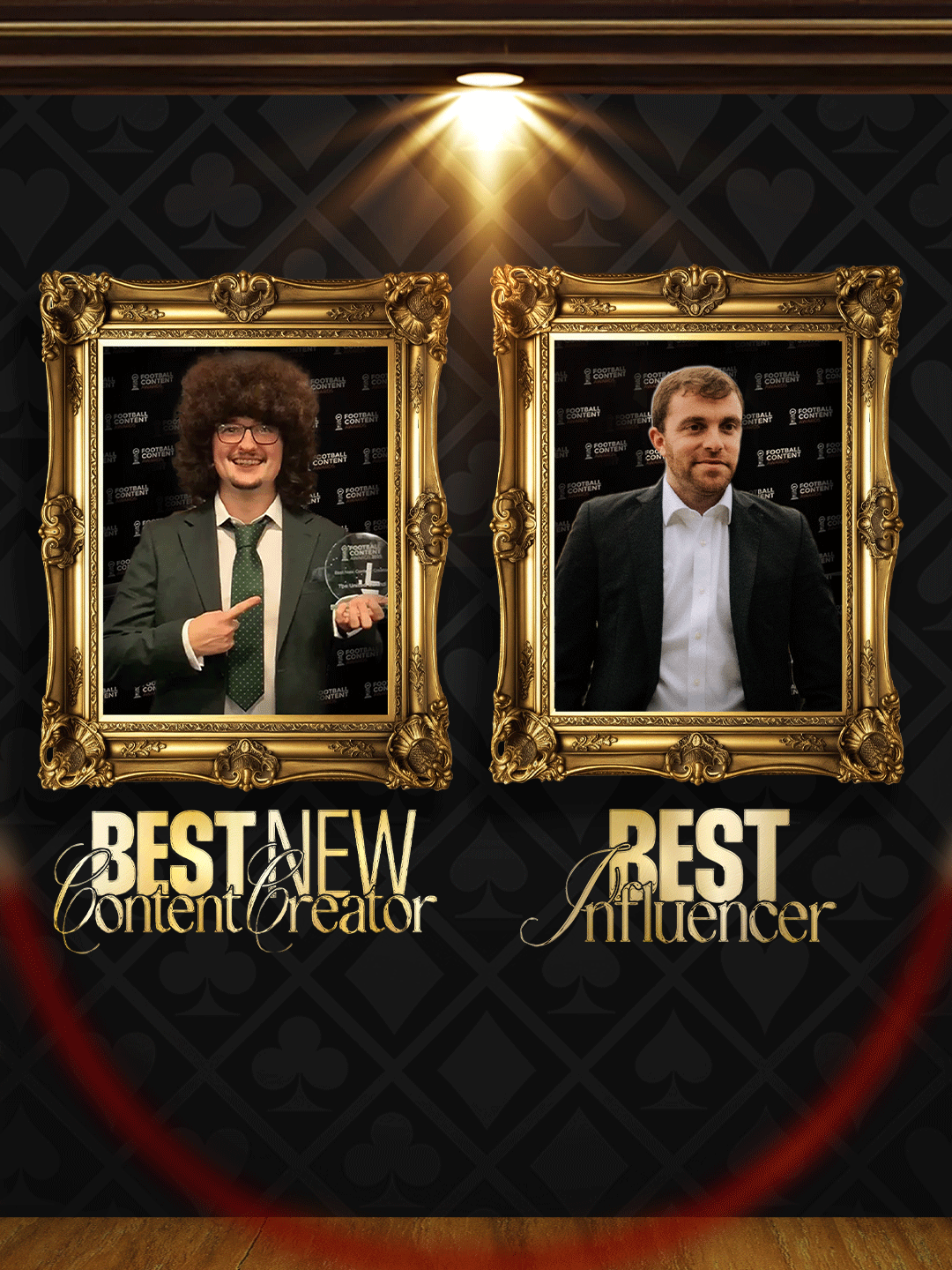 Fabrizio Romano and The Unite Strand wins an award at the football creator awards