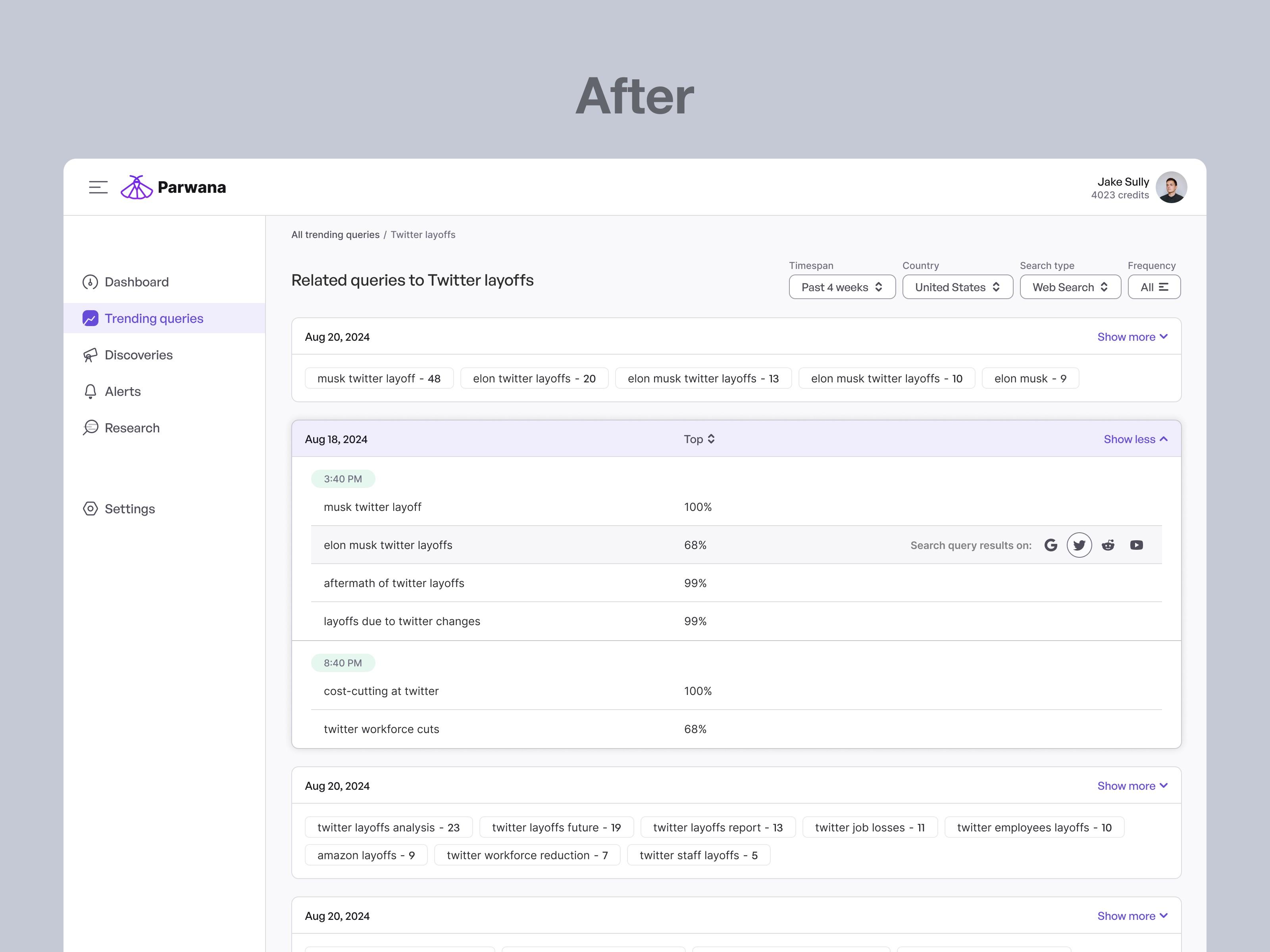 Parwana - query detail new user experience and user interface design