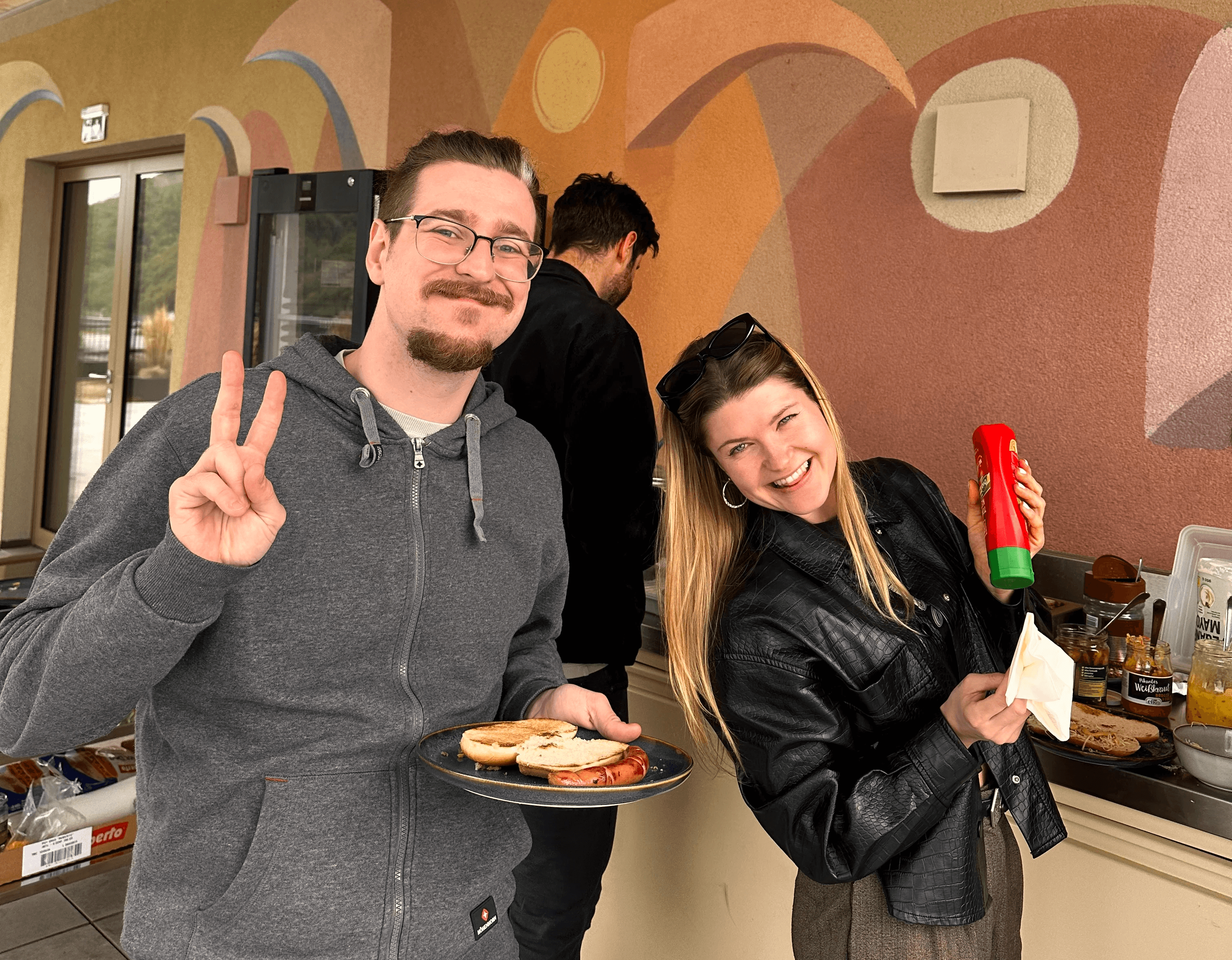 team shopreme hotdog hangout - working at shopreme