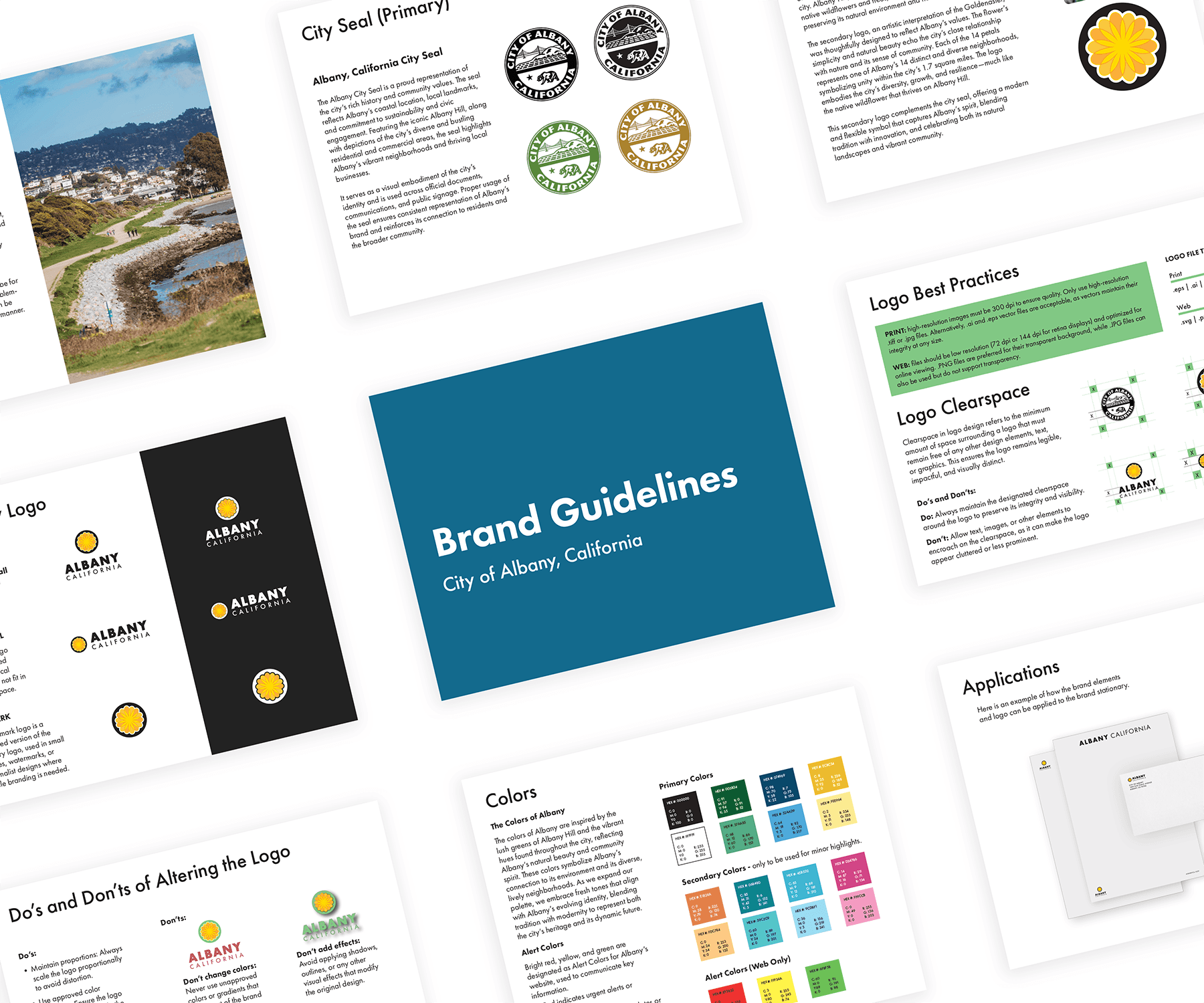 City of Albany Activity Guide cover and inner pages