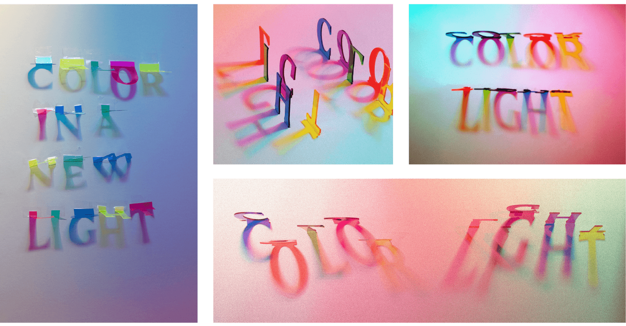 More colorful shots of the rainbow type treatment in various angles.