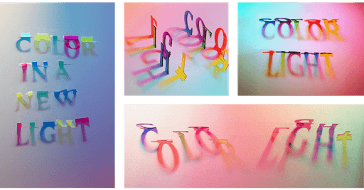 More colorful shots of the rainbow type treatment in various angles.