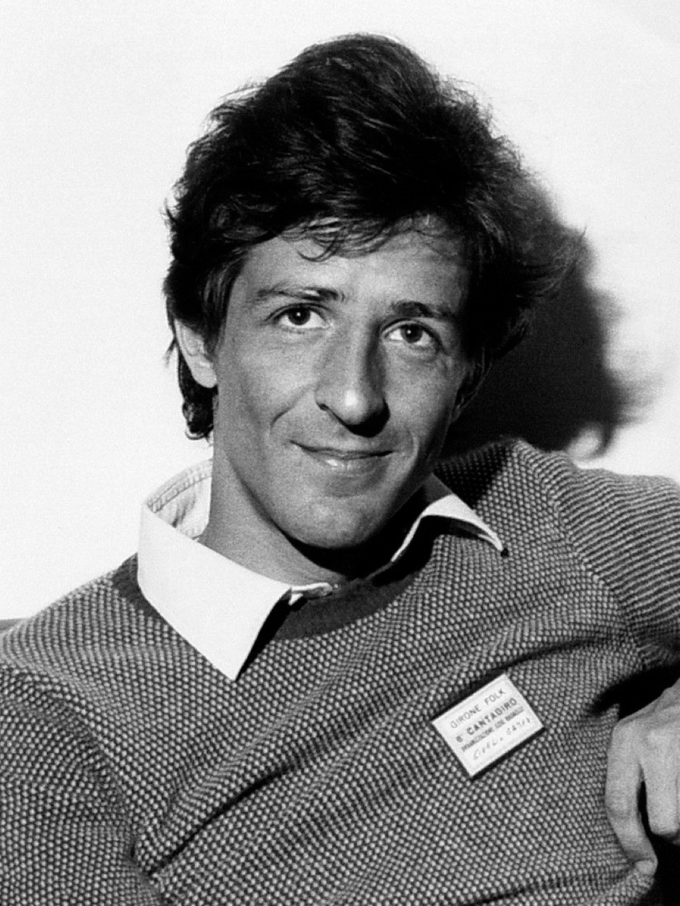 Giorgio Gaber nel 1969, alla vigilia della stagione del teatro-canzone