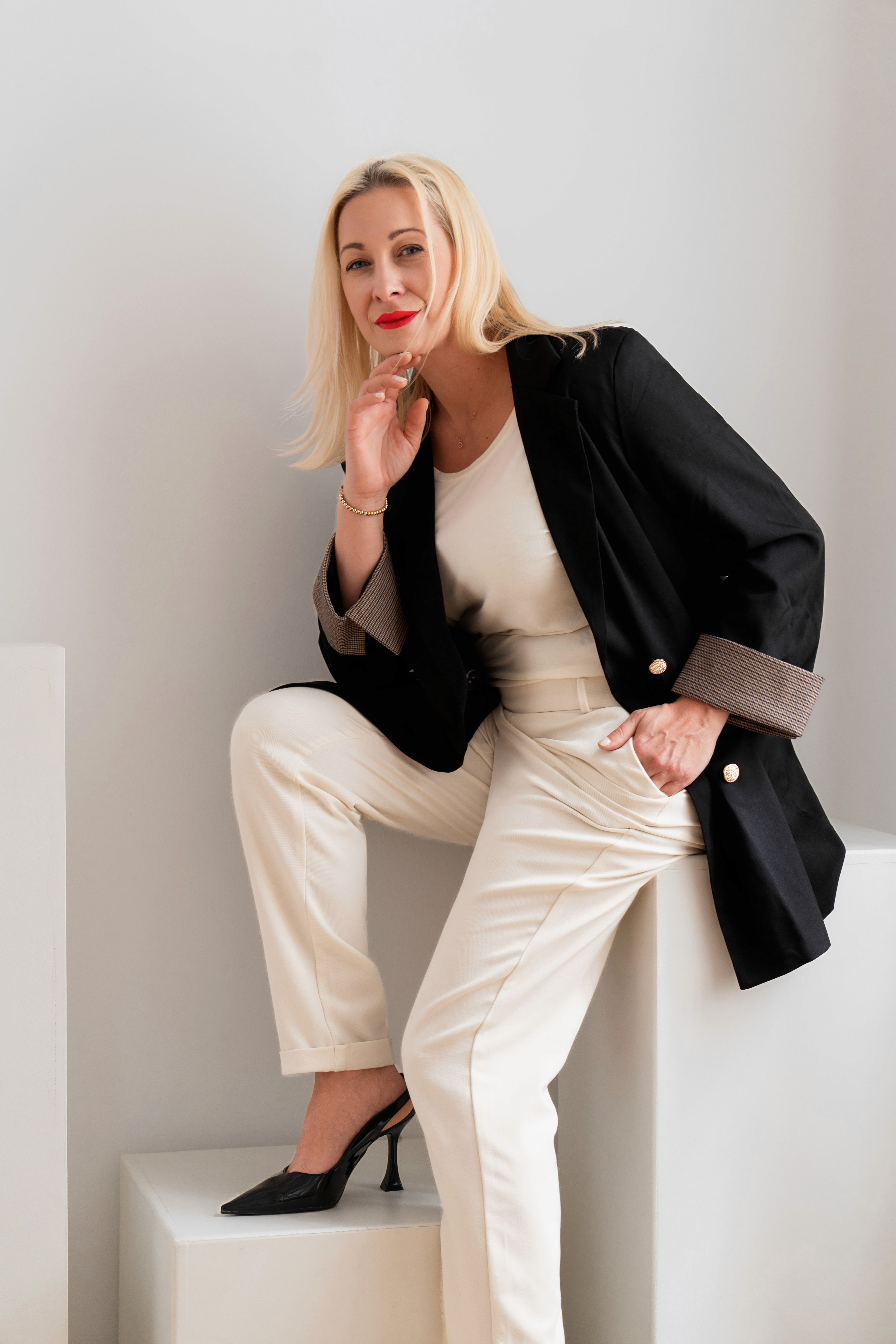 Coach explaining something to an athlete