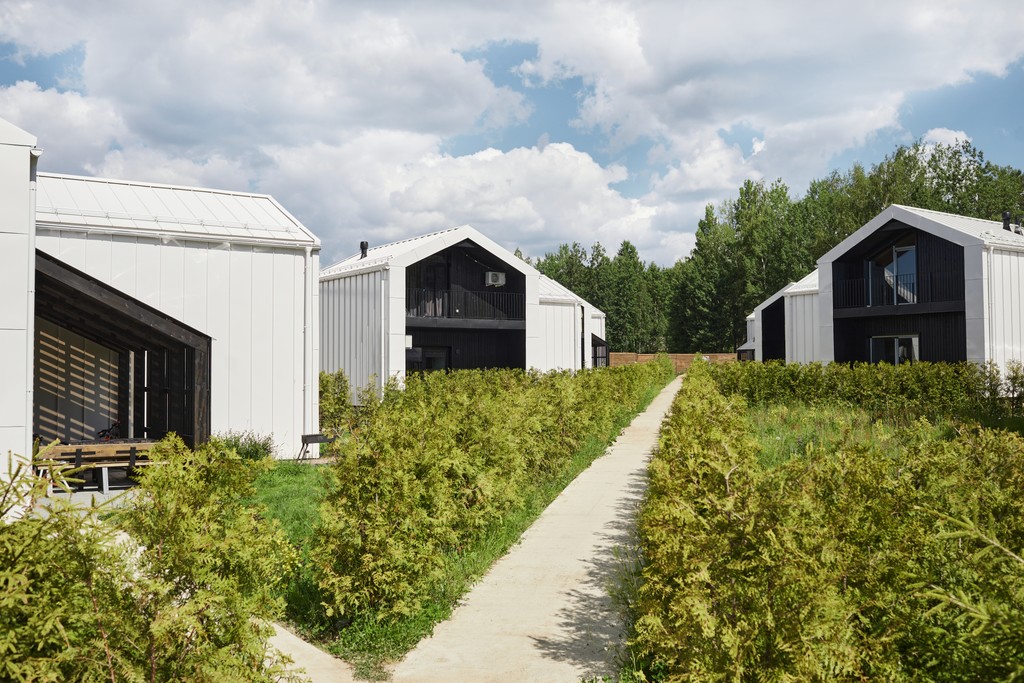grayscale photo of low angle view of building