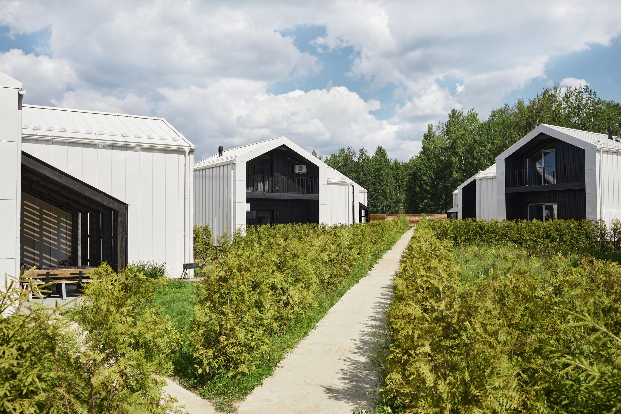 grayscale photo of low angle view of building