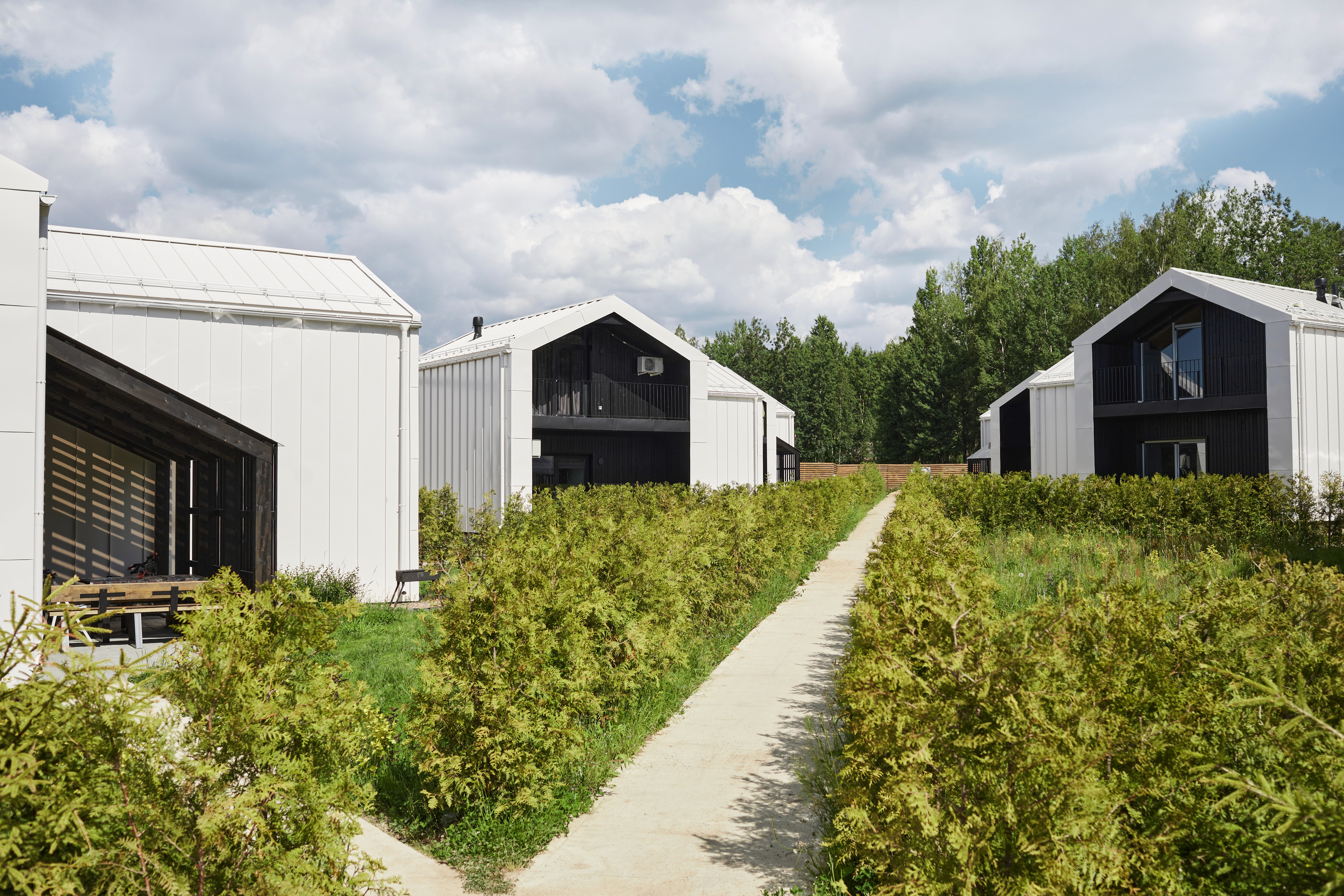 grayscale photo of low angle view of building