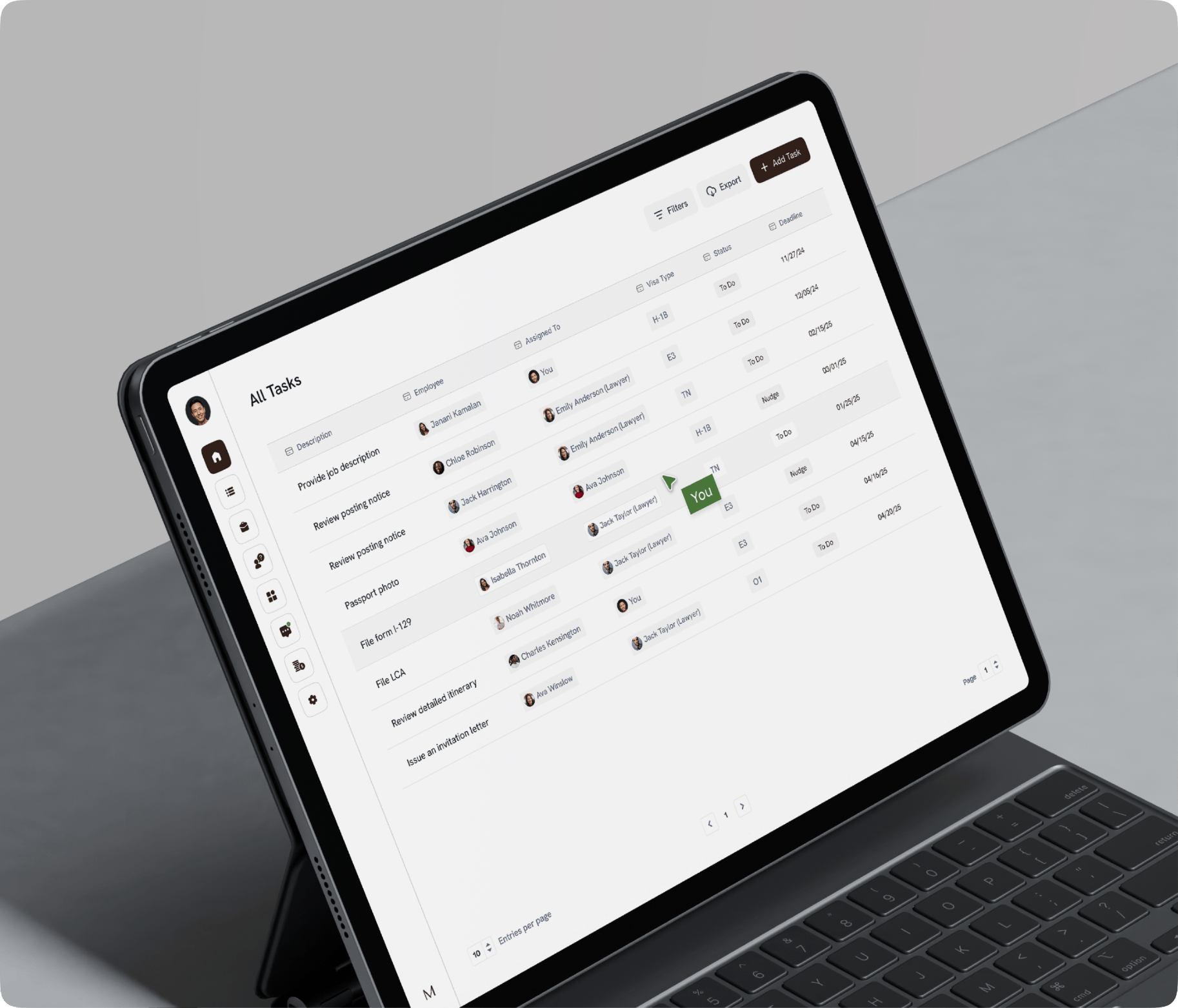 Manifest Law Portal Full Visibility for HR