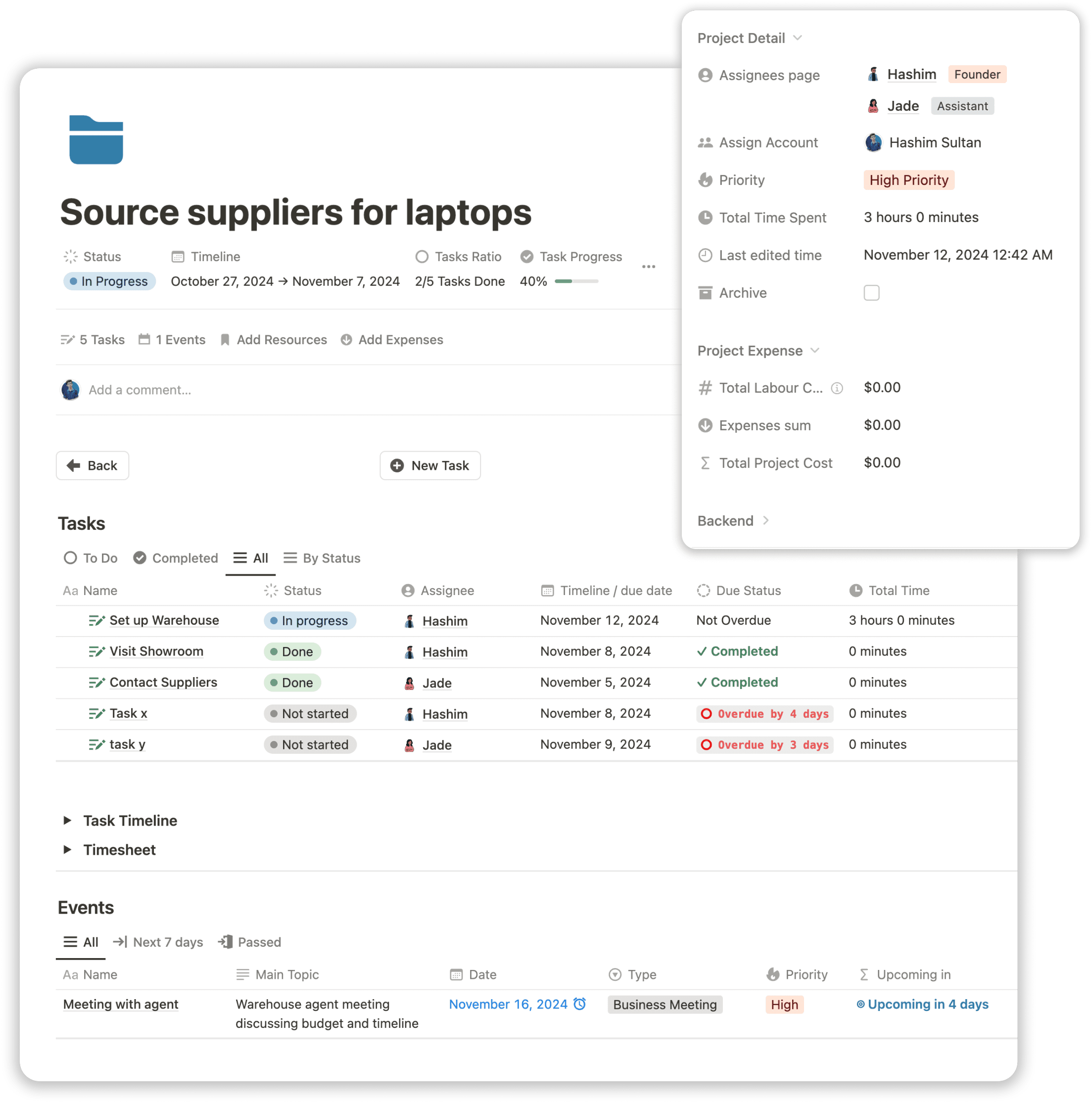 Project Manager - Commerce Business OS Notion Template