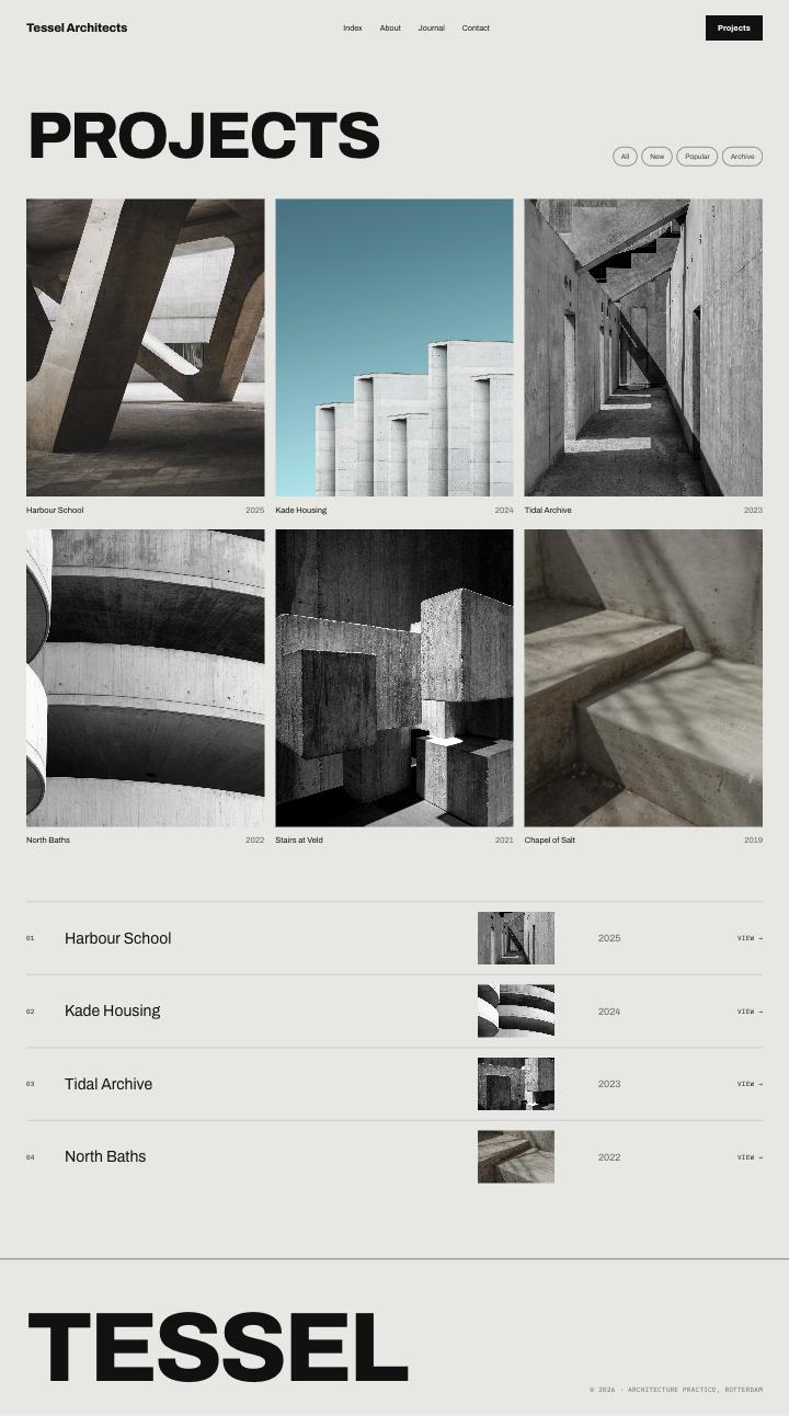 A portfolio is a wall, not a list