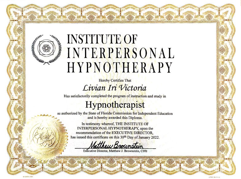 Institute certificate