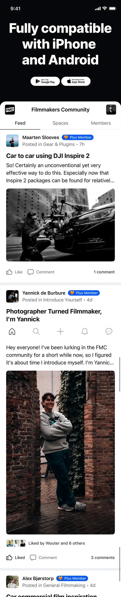 phone animation of the filmmakers community