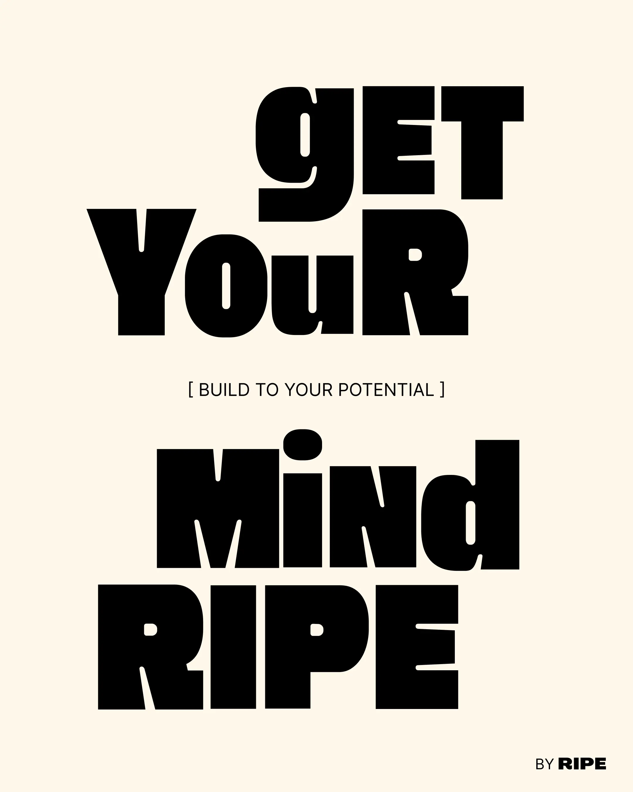 GYMR workbook spread with motivational typography and creative collage elements