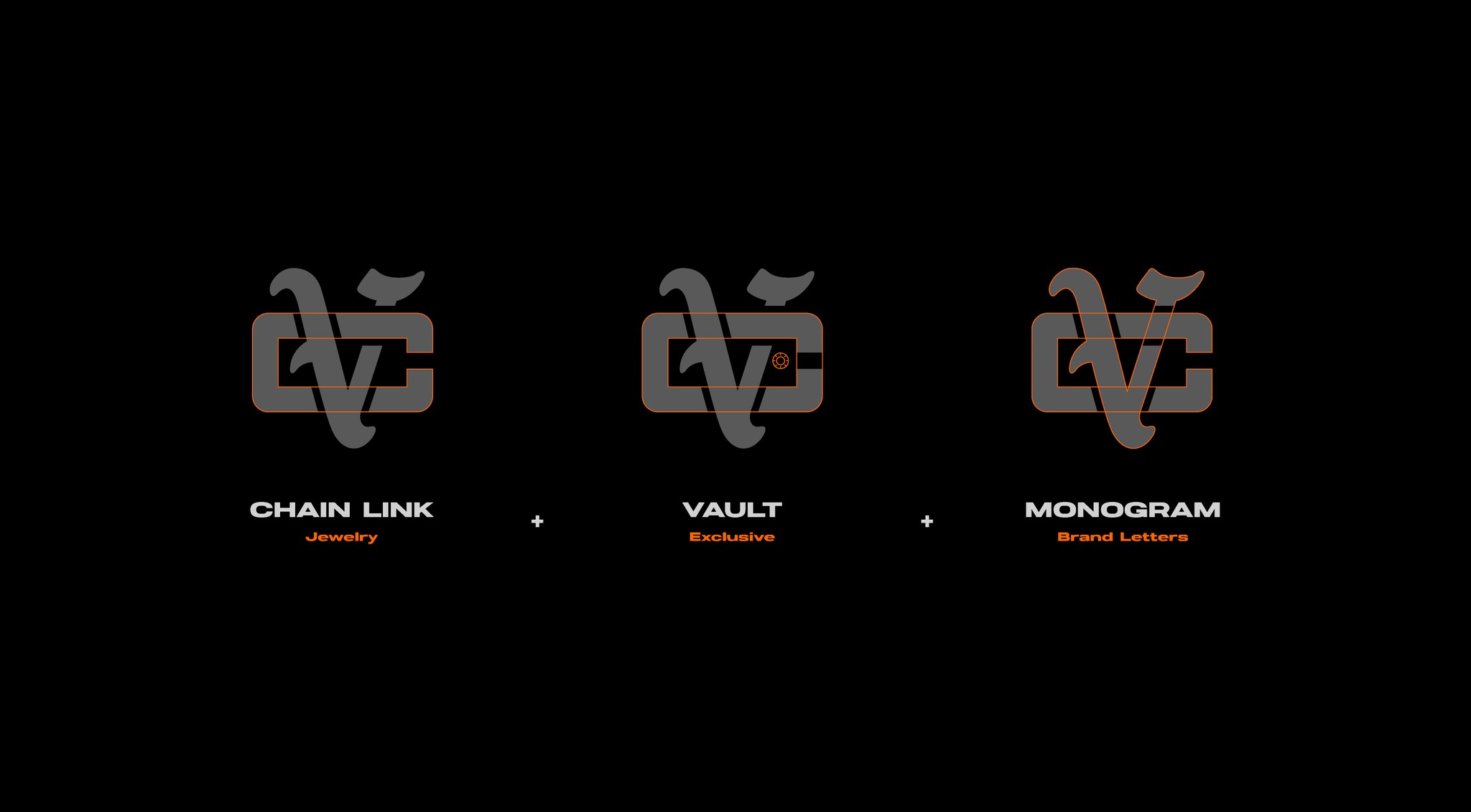 Cold Vault monogram logo concept and meaning