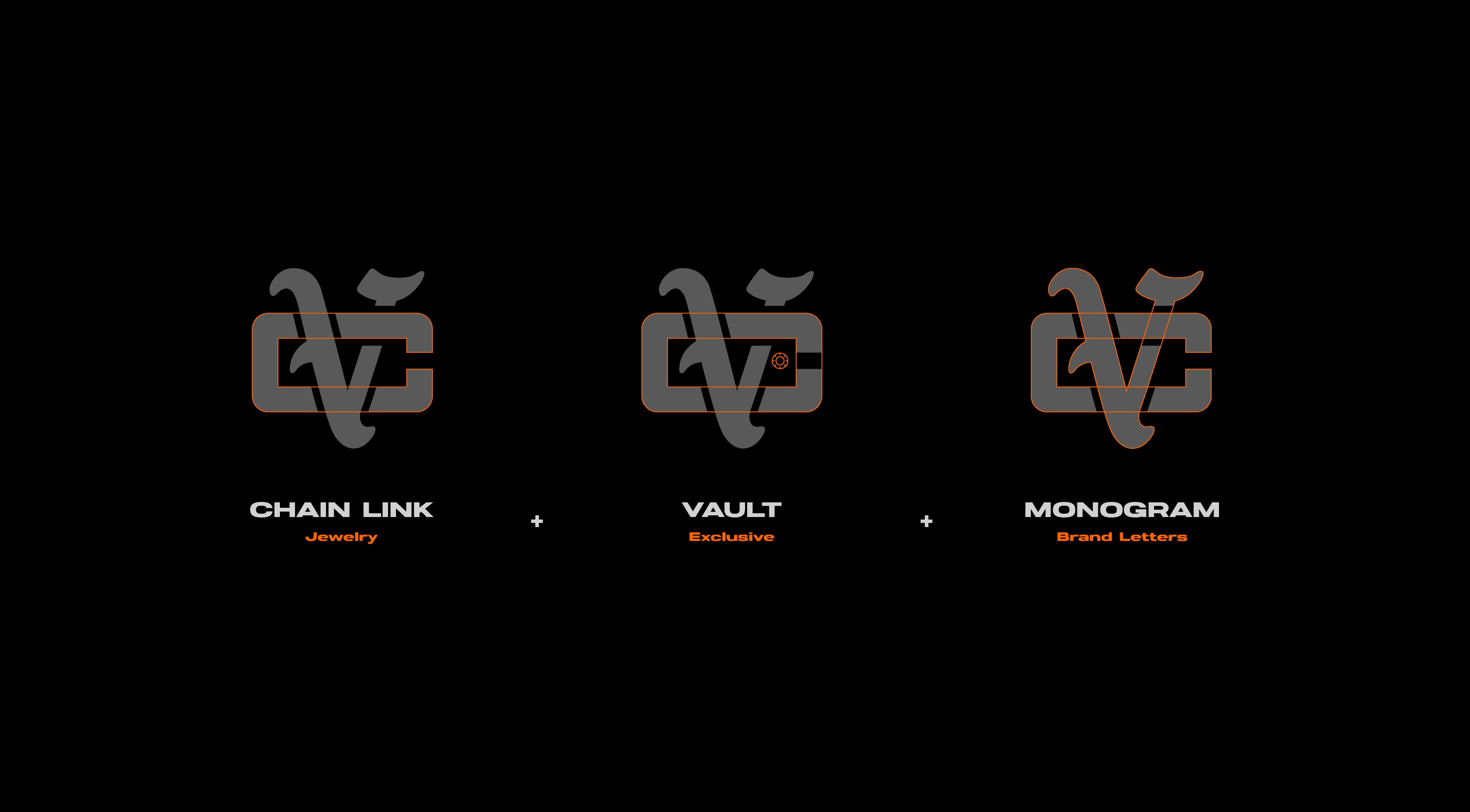 Cold Vault monogram logo concept and meaning