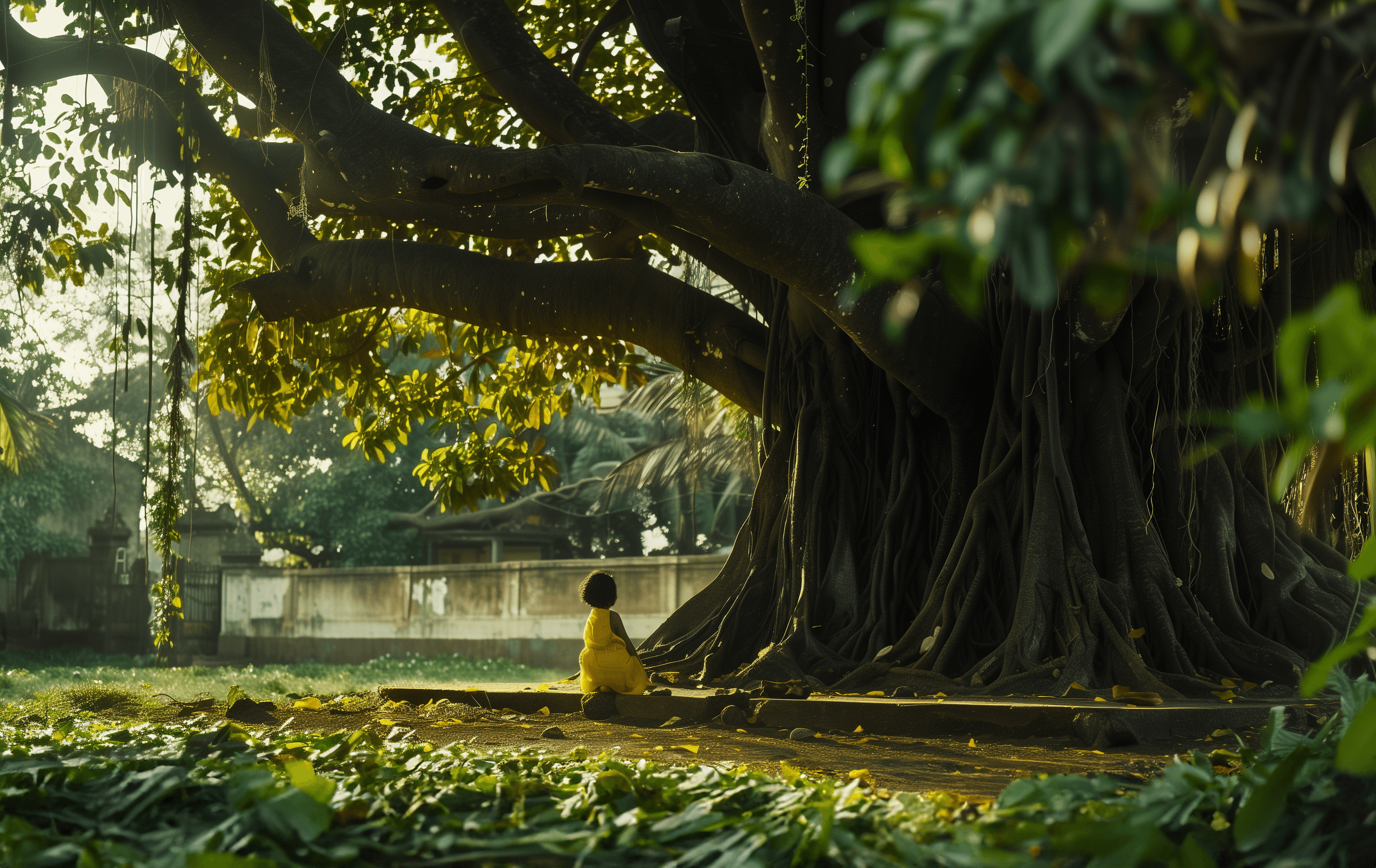Beautiful landscaped garden with greenery and outdoor design elements.