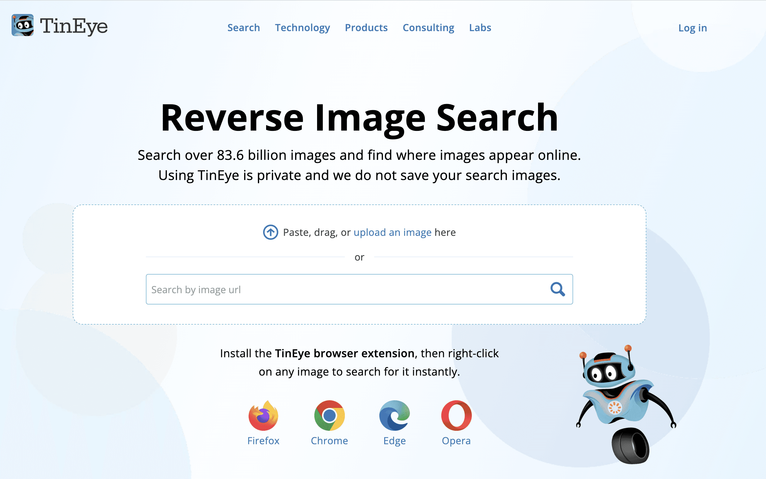 tineye landing page