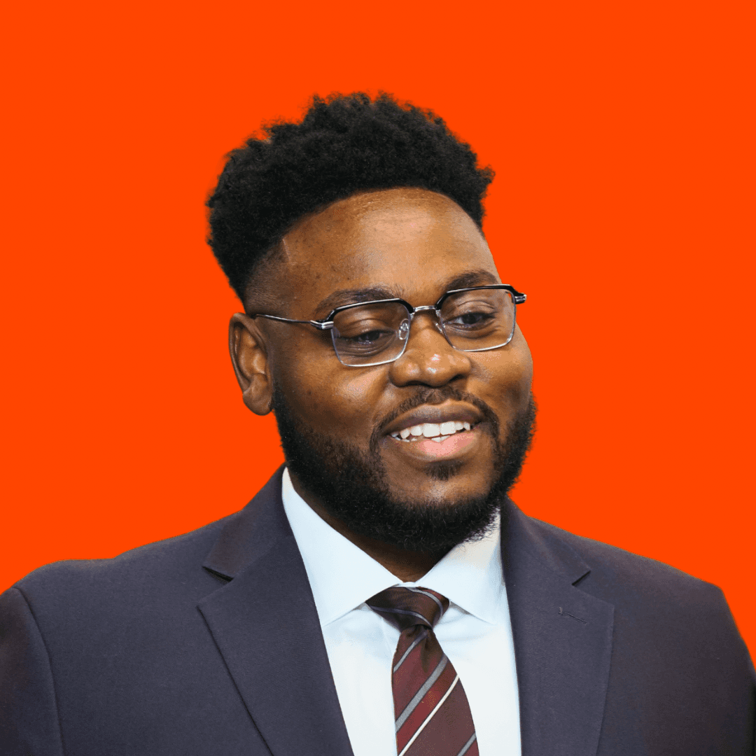 Portrait of portfolio creator – front view