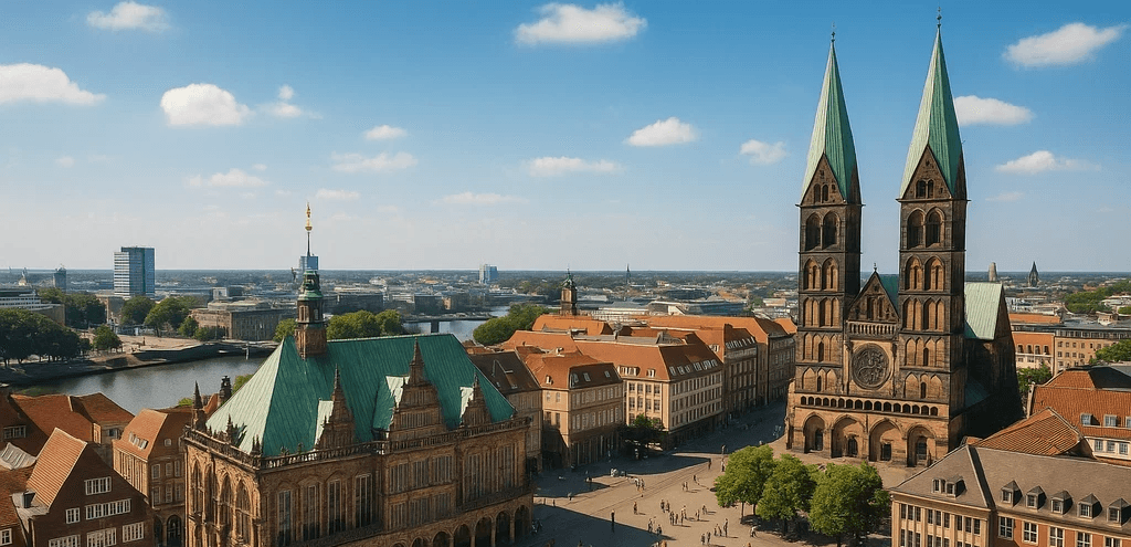 Bremen vom Wasser aus gesehen - Augenlaser Bremen