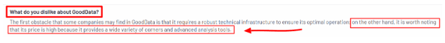 GoodData High Pricing Cons