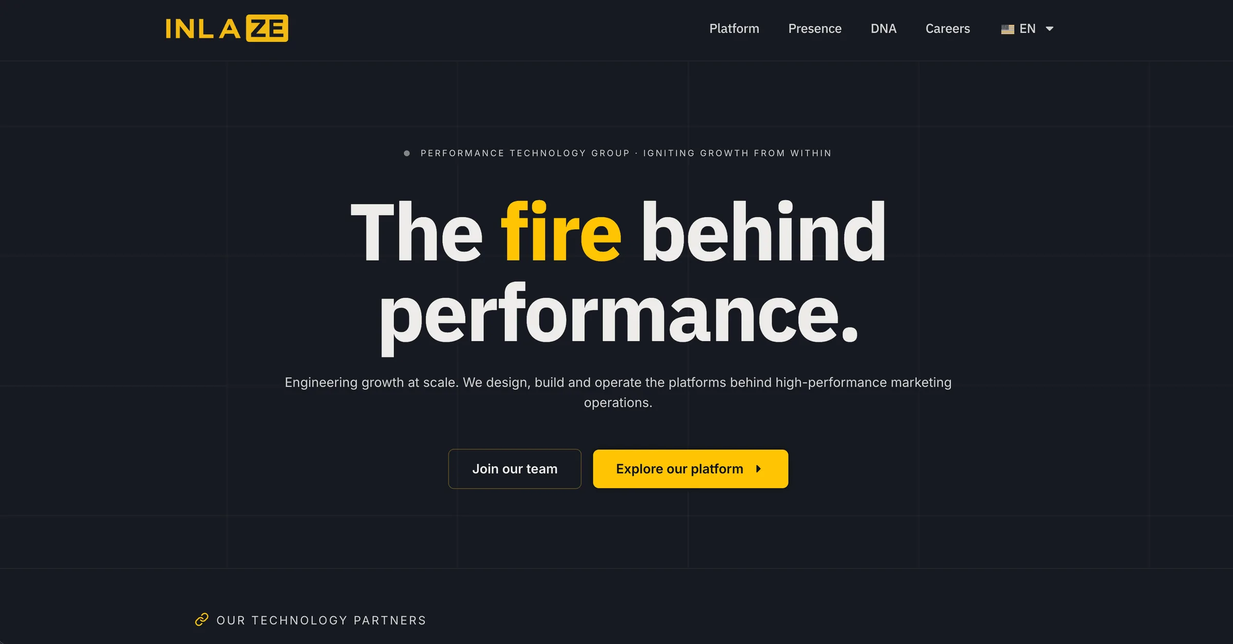 We're a creative agency