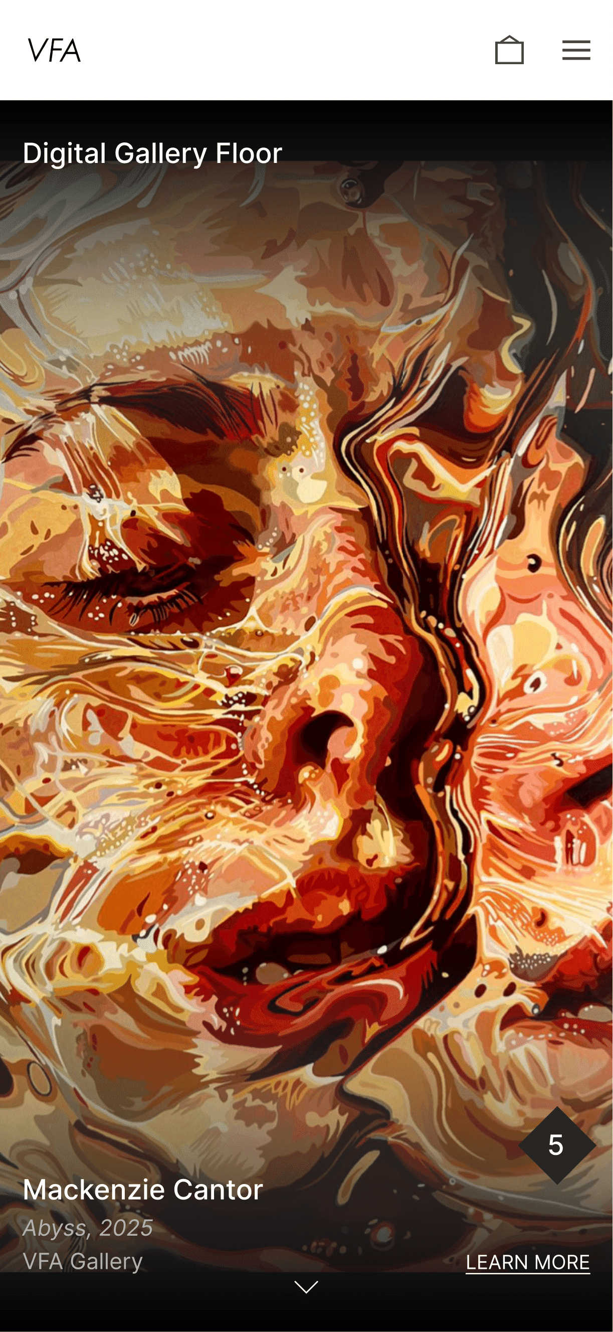 Mobile high-fidelity digital gallery floor