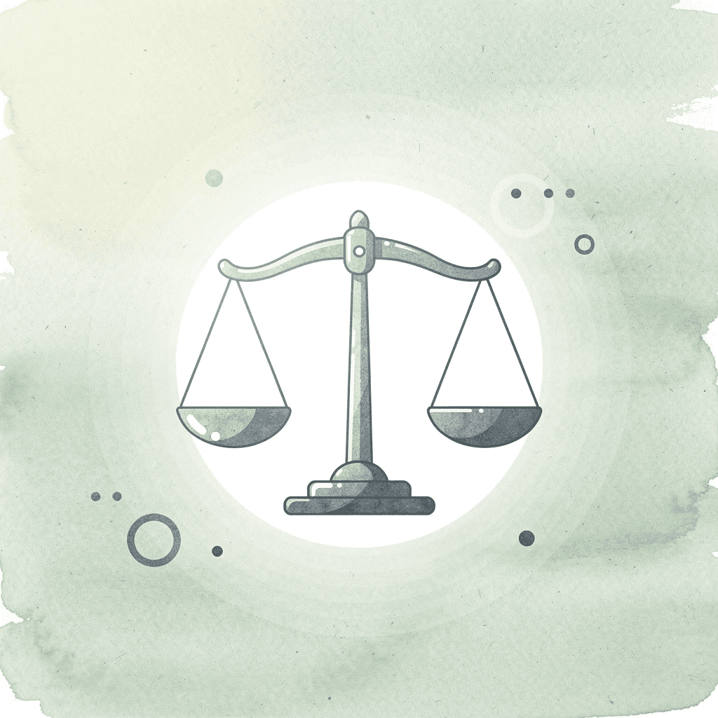 Scales of justice icon representing the Dapper Development legal dispute