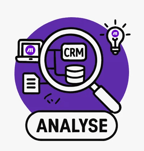 Icône agence Make analyse outils besoins automatisation quotidien